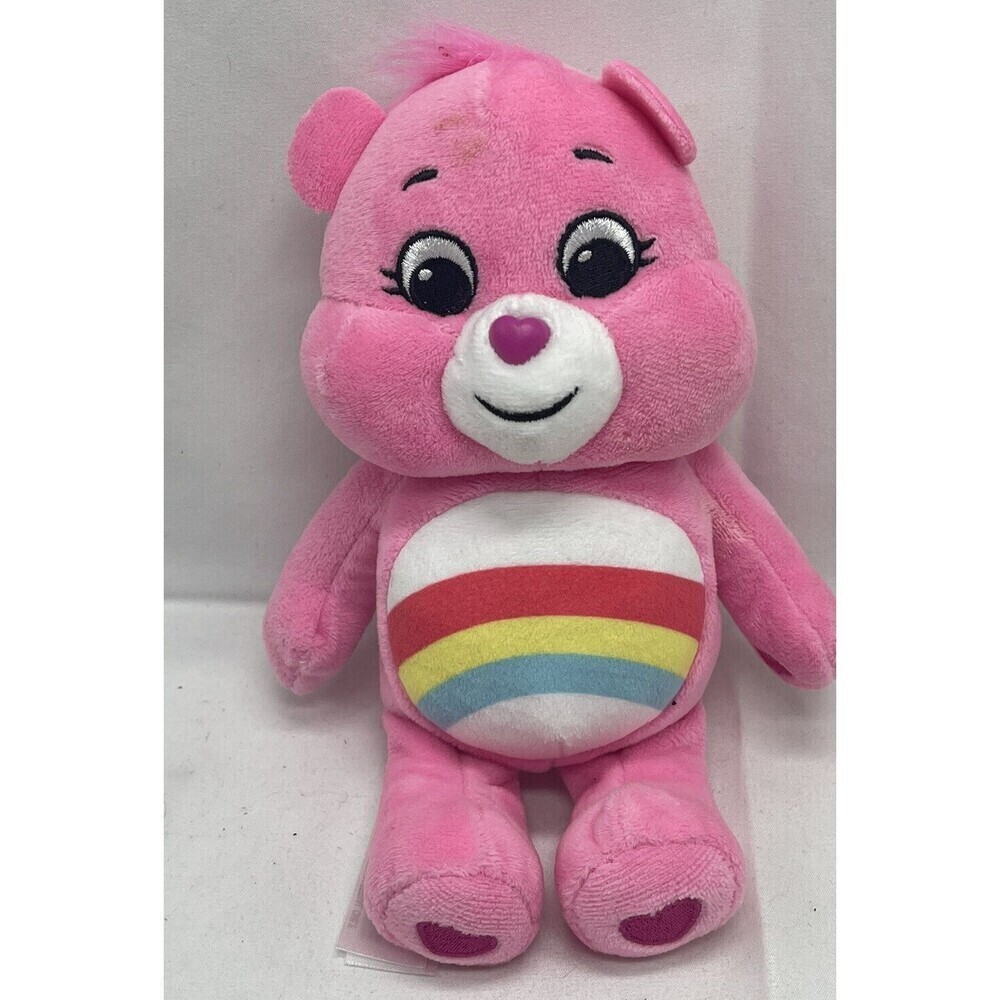 Care Bears Unlock the Magic Pink Rainbow Cheer Bear 9”Plush 2021 Stuffed Animal